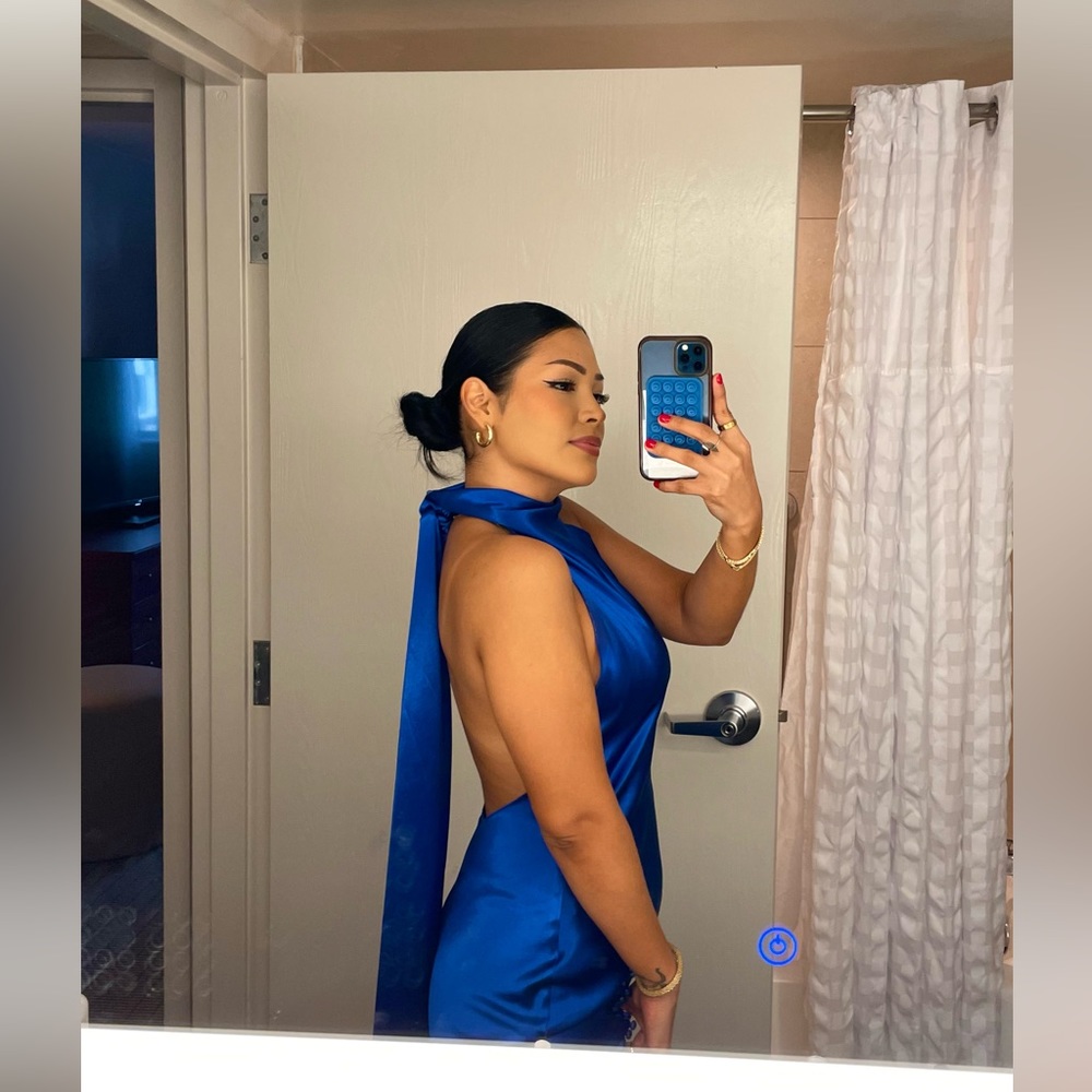 Revolve/Sau Lee Penelope Blue Gown Dress